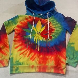 Colorful Tie-Dye Hoodie size Small